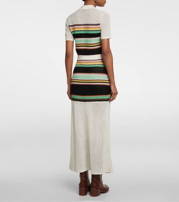 High-Rise-Maxirock aus Wolle | Chloé