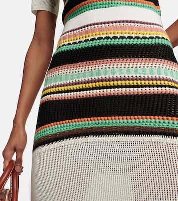 High-Rise-Maxirock aus Wolle | Chloé