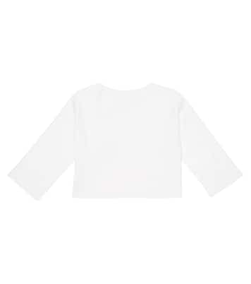 Cropped cotton cardigan | Il Gufo