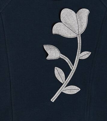 Floral cotton-blend jersey dress | Il Gufo