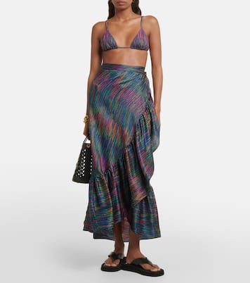 Wickelrock Néon aus Seidensatin | Eres