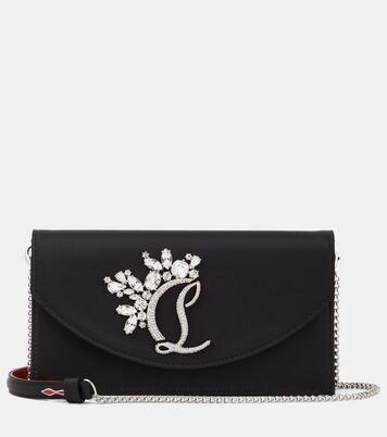 Clutch Loubi54 Small aus Seide mit Kristallen | Christian Louboutin