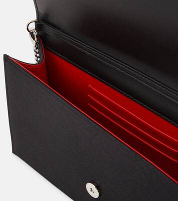Clutch Loubi54 Small aus Seide mit Kristallen | Christian Louboutin