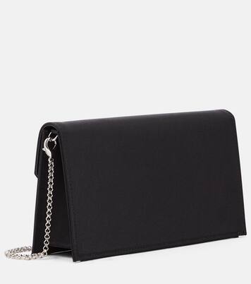 Clutch Loubi54 Small aus Seide mit Kristallen | Christian Louboutin