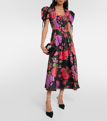 Clutch Loubi54 Small aus Seide mit Kristallen | Christian Louboutin