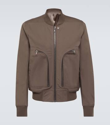 Veste bomber Bauhaus Flight en coton mélangé | Rick Owens