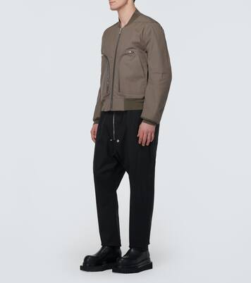 Veste bomber Bauhaus Flight en coton mélangé | Rick Owens