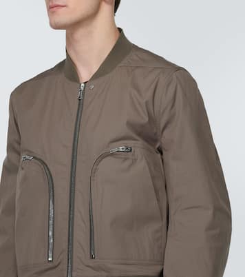Veste bomber Bauhaus Flight en coton mélangé | Rick Owens