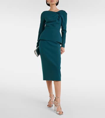 Bleistiftrock Hokuku aus Crêpe | Safiyaa