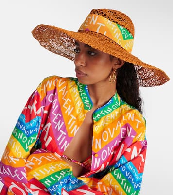 Hut Valentino Chevron 24 aus Stroh | Valentino