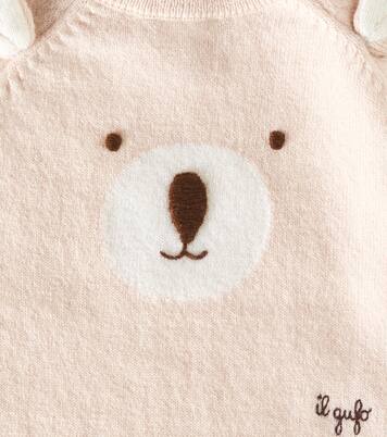Baby embroidered virgin wool onesie | Il Gufo