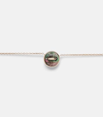 Pom Pom Dot 18kt rose gold pendant necklace with mother-of-pearl and diamonds | Pomellato