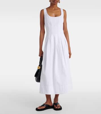 Robe midi White Label Shelby en coton | Proenza Schouler