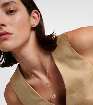 Resilience Small Mixed Belcher Extension 18kt gold chain necklace with diamonds | FoundRae