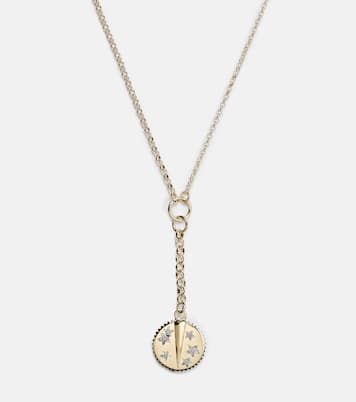 Resilience Small Mixed Belcher Extension 18kt gold chain necklace with diamonds | FoundRae