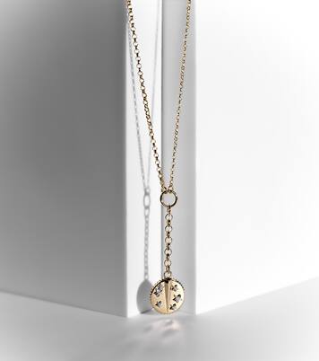 Resilience Small Mixed Belcher Extension 18kt gold chain necklace with diamonds | FoundRae