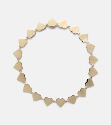 Pure Heart Eternity 14kt gold bracelet | Sydney Evan