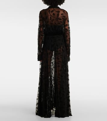 Robe longue à fleurs | Norma Kamali