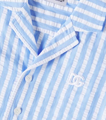 Baby DG striped cotton shirt | Dolce&Gabbana Kids