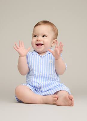 Baby DG striped cotton shirt | Dolce&Gabbana Kids