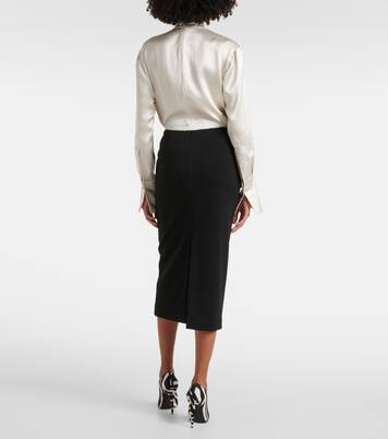 Midirock aus einem Seidengemisch | Magda Butrym