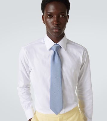Silk jacquard tie | Charvet