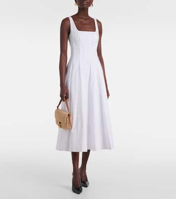 Robe midi Wells en coton | Staud