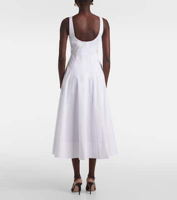 Robe midi Wells en coton | Staud