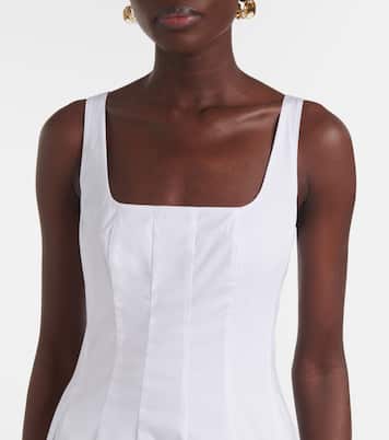 Robe midi Wells en coton | Staud