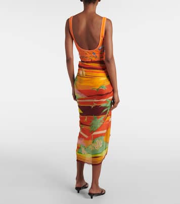 Palm Island cotton beach cover-up | Alémais