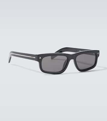 Lunettes de soleil rectangulaires à logo | Prada