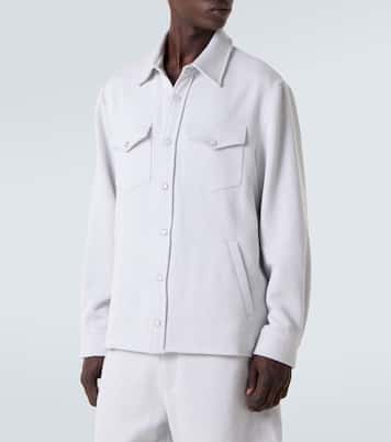 Explorer cashmere and cotton denim jacket | God's True Cashmere