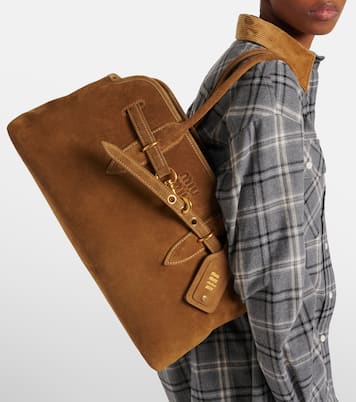 Tote Bag Adventure aus Veloursleder | Miu Miu