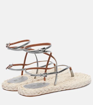 Sandalen Hydra mit Metallic-Leder  | Paris Texas