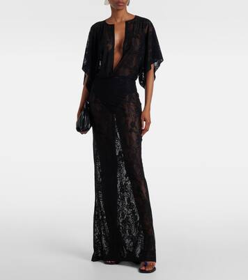 Obie floral lace gown | Norma Kamali