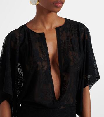 Obie floral lace gown | Norma Kamali