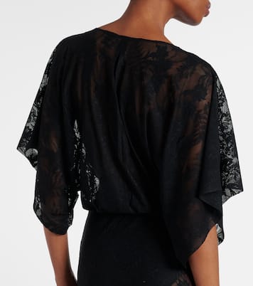 Obie floral lace gown | Norma Kamali