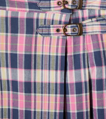 Falda de algodón plisada a cuadros | Polo Ralph Lauren Kids