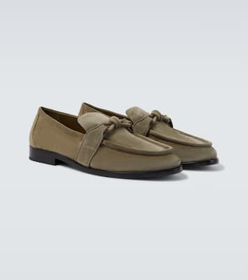 Astaire Knot 스웨이드 로퍼 | Bottega Veneta