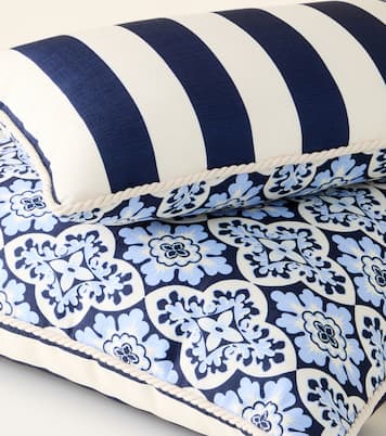 Palazzo Blue cotton cushion | La DoubleJ