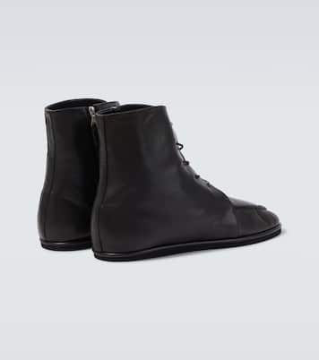 Leather Derby boots | Auralee