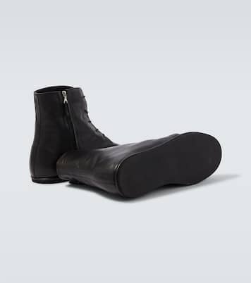 Leather Derby boots | Auralee