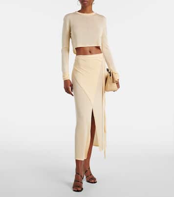 Kazel knitted cropped top | The Frankie Shop