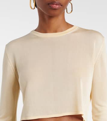 Kazel knitted cropped top | The Frankie Shop