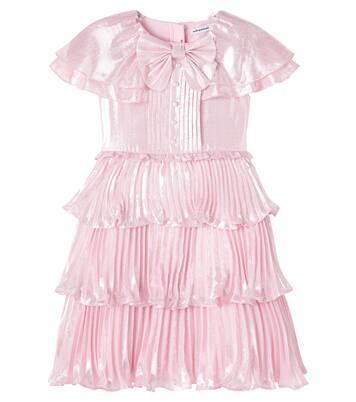 Tiered silk-blend dress | Self-Portrait Kids