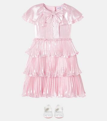 Tiered silk-blend dress | Self-Portrait Kids
