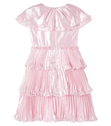 Tiered silk-blend dress | Self-Portrait Kids