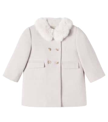 Baby Moka wool-blend coat | Bonpoint