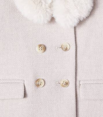 Baby Moka wool-blend coat | Bonpoint