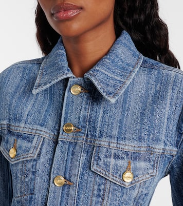 Peplum denim jacket | Ganni